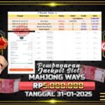 BUKTI JACKPOT SLOT MAHJONG WAYS TERPERCAYA DI INDONESIA TGL 31-01-2025