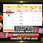 BUKTI JACKPOT SLOT MAHJONG WAYS 2 TERPERCAYA DI INDONESIA TGL 31-01-2025