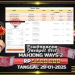 BUKTI JACKPOT SLOT MAHJONG WAYS 2  TERPERCAYA DI INDONESIA TGL 29-01-2025