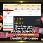 BUKTI JACKPOT SLOT MANIA OLYMPUS TERPERCAYA DI INDONESIA TGL 26-01-2025