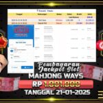 BUKTI JACKPOT SLOT MAHJONG WAYS TERPERCAYA DI INDONESIA TGL 21-01-2025