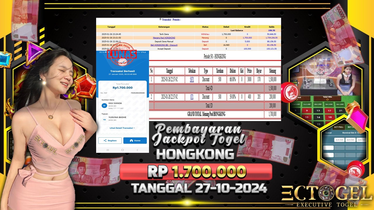 BUKTI JACKPOT TOGEL HONGKONG TERPERCAYA DI INDONESIA TGL 27-01-2025