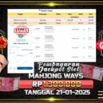 BUKTI JACKPOT SLOT MAHJONG WAYS TERPERCAYA DI INDONESIA TGL 21-01-2025