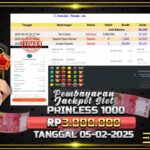 BUKTI JACKPOT SLOT STARLIGHT PRINCES 1000 TERPERCAYA DI INDONESIA TGL 05-02-2025