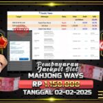 BUKTI JACKPOT SLOT MAHJONG WAYS 2 TERPERCAYA DI INDONESIA TGL 02-02-2025