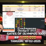 BUKTI JACKPOT SLOT GATES OF OLYMPUS 1000 TERPERCAYA DI INDONESIA TGL 18-02-2025