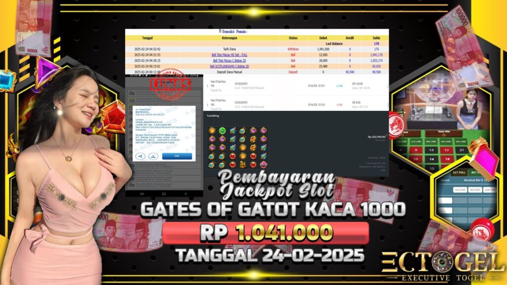 BUKTI JACKPOT SLOT GATES OF GATOT KACA 1000 TERPERCAYA DI INDONESIA TGL 24-02-2025