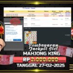 BUKTI JACKPOT SLOT MAHJONG KING TERPERCAYA DI INDONESIA TGL 27-02-2025