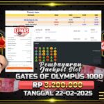 BUKTI JACKPOT SLOT GATES OF OLYMPUS 1000 TERPERCAYA DI INDONESIA TGL 22-02-2025